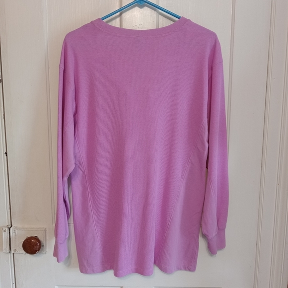 Wild Fable NWT Violet Oversized Waffle Knit Longsleeve Tee Small - Picture 3 of 10